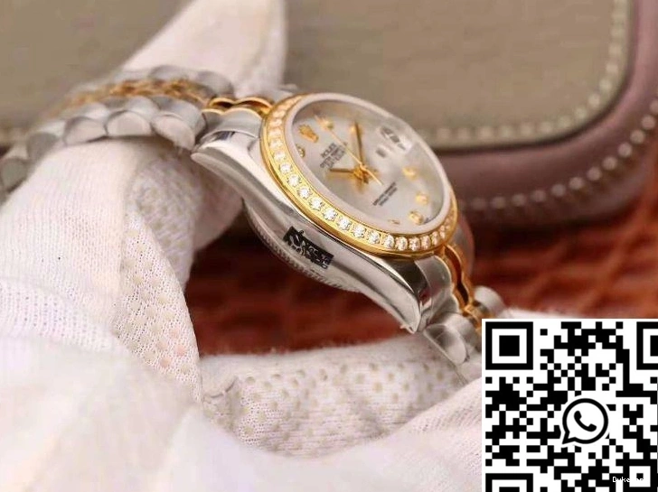 28MM Datejust Rolex Lady Silver Dial 18K Yellow FastDry 869 Gold 0814